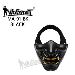 WoSporT devil/Samurai mask - Black