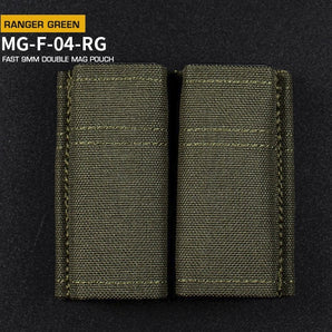 FAST Type Double 9mm Magazine Pouch - Ranger Green