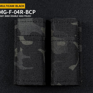 FAST Type Double 9mm Magazine Pouch - MC Black