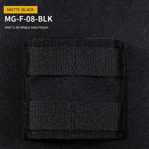 FAST Type Single 5.56 Magazine Pouch  (Short) - Black