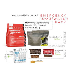 Pro Ration Emergency Food/Water Pack - Menu 5