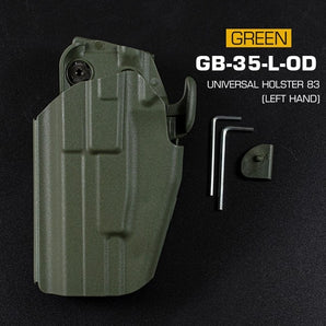 WST Universal Belt Holster GB35 Full size (Glock 17, P226, M92F) , Left Hand - Green