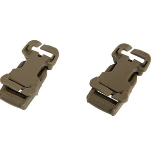 Plastic Buckle Up Adapters - Coyote Brown