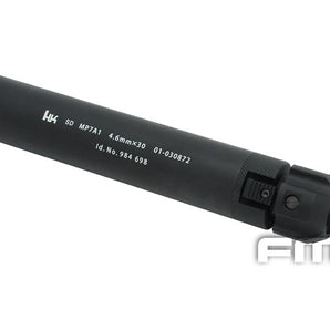 FMA MP7 Silencer 38x220mm with Flash Hider, 12 plus mm (CW) - Black