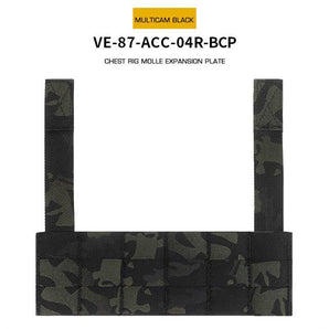 Chest Rig Molle Expansion panel - MC Black