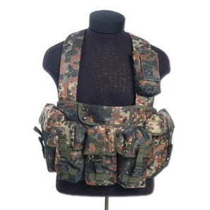 CHEST RIGG tactical vest 6 pouches Flecktarn