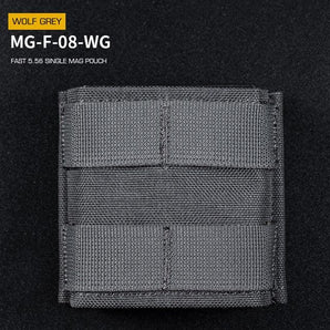 FAST Type Single 5.56 Magazine Pouch (Short) - Grey