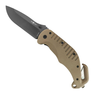 Folding Knife RESCUE Fine Edge - TAN