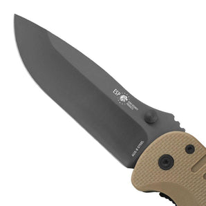 Folding Knife RESCUE Fine Edge - TAN