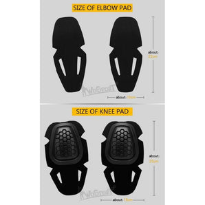 G4 Protective gear tactical Kneepads elbow pads set - Black