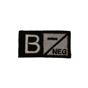 ID. Blood Velcro B NEG - BLACK/WHITE