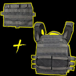 JPC Tactical Vest 2.0 plus front accessory package standard triple package - Grey