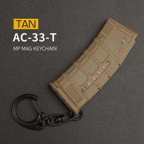 Key chain with carbine - MP MAG - TAN