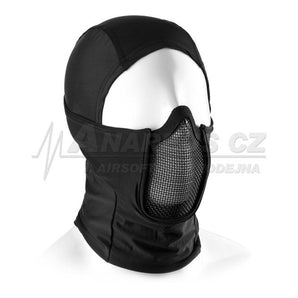 Mk.III Balaclava with Steel Half Face Mask ( BK )