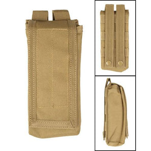 Pouch for 2 AK47 magazines with flap - Olive Green