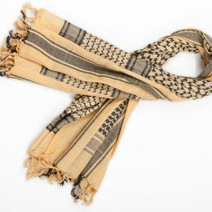 Scarf SHEMAG BLACK-KHAKI