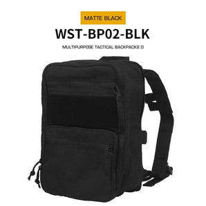 Tactical backpack WST Flat Pack 2.0 - Black