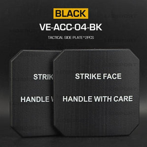 Tactical Side Pads 6x6'' Dummy - plastic (2PCS) - Black