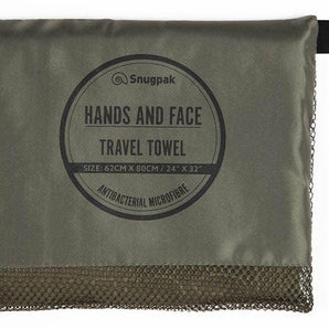 Travel Towel Hands a Face, olive