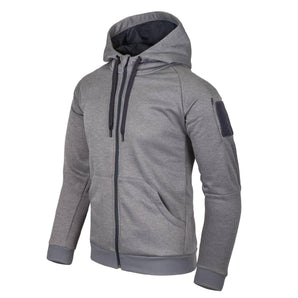 URBAN TACTICAL HOODIE (FullZip)(R) - Melange Grey